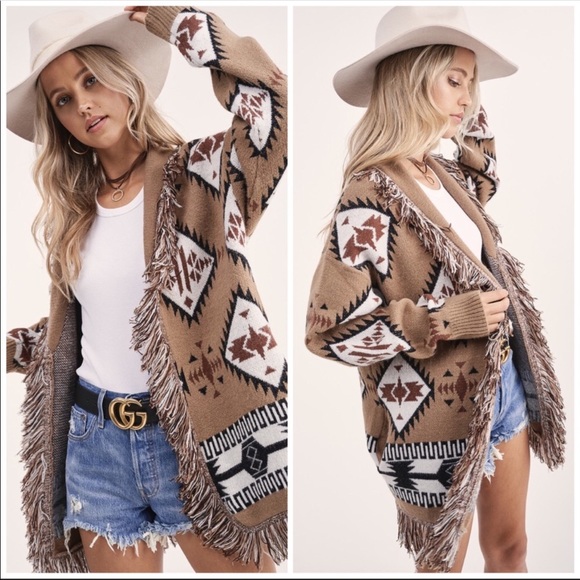 Sweaters - LAST—Aztec Retro Cardi